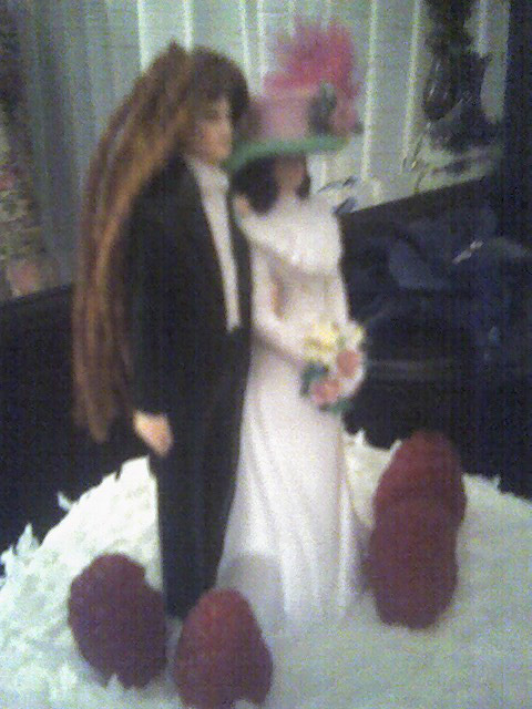 top of cake